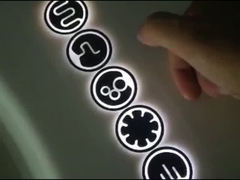 Vrijstaande dubbele waterval Led licht enkel bad in acryl