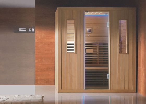2 personen Infrarood Hemlock Hout Sauna Kamer ondersteund door aanpassing