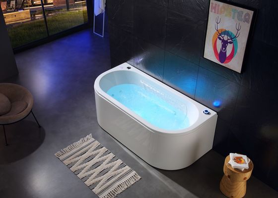 Ladodo E-8002C Tweepersoons Dual Soaking Spa Bad LED Press Switch