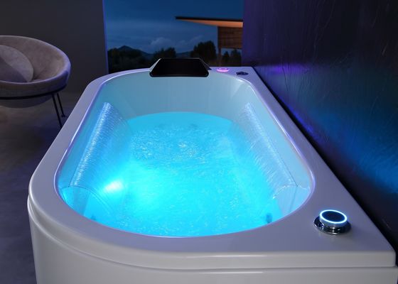 Ladodo E-8002C Tweepersoons Dual Soaking Spa Bad LED Press Switch