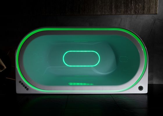 Ladodo E-8003 Acryl Hydro Massage Bad met geïntegreerde Overflow LED Licht en Bluetooth muziekspeler