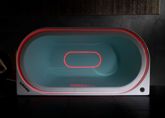 Ladodo E-8003 Acryl Hydro Massage Bad met geïntegreerde Overflow LED Licht en Bluetooth muziekspeler