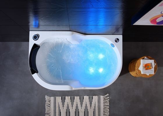 Ladodo Acrylic Single Massage Bad 8 Whirlpool Jets Spa Stoomdouche Combinatie