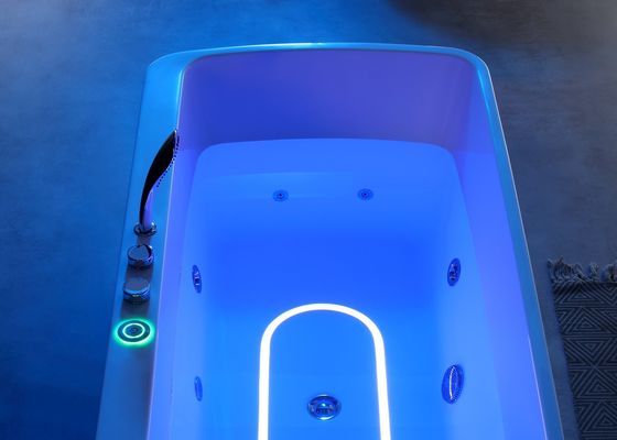 Een Acryl LED onderlicht massagebad met 1.0HP massapomp