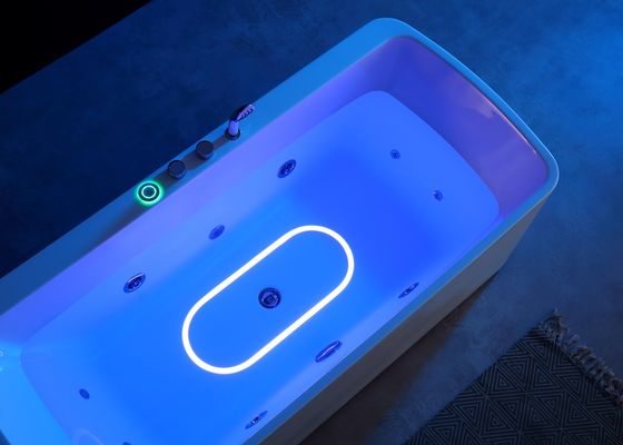 Een Acryl LED onderlicht massagebad met 1.0HP massapomp