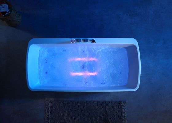 Een Acryl LED onderlicht massagebad met 1.0HP massapomp