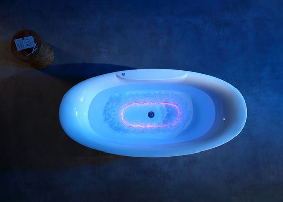 Badkuip met LED-onderlicht voor bubbelbaden verborgen LED-bubbel