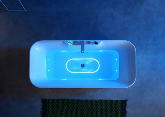 Ergonomische een-LED badkuip met ingebouwd kussen