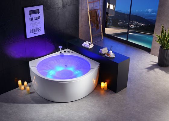 Ladodo Corner Waterval Massage Bad Accent met Cirkel Waterval