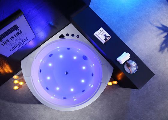 Ladodo Corner Waterval Massage Bad Accent met Cirkel Waterval