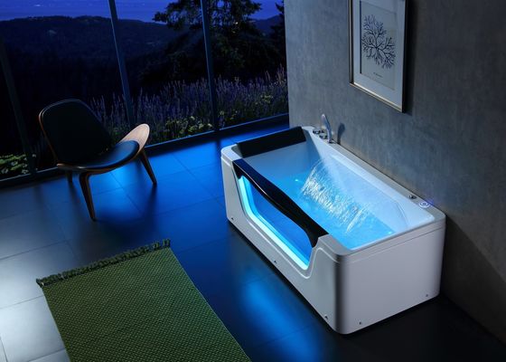 Buitenspa bubbelbad voor 3 personen met voorgeleid glas en diepzuigen