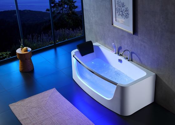 Moderne design 3 personen massage bad met led glazen deur
