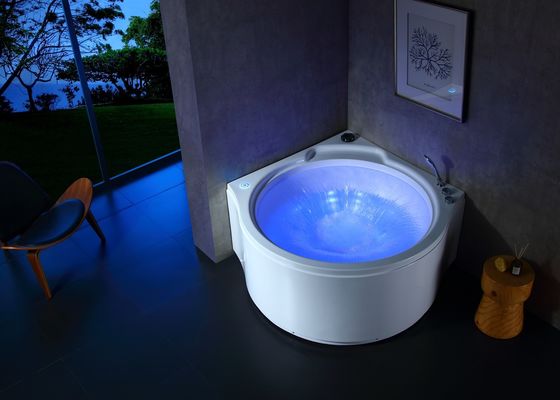 Acryl Whirlpool Hoek Massage Bad Met Cirkel Waterval