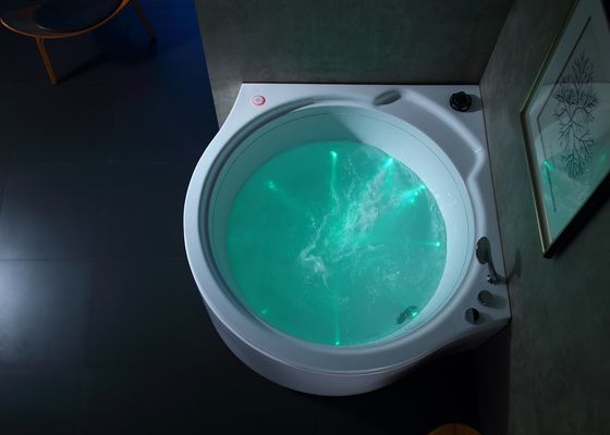 Acryl Whirlpool Hoek Massage Bad Met Cirkel Waterval