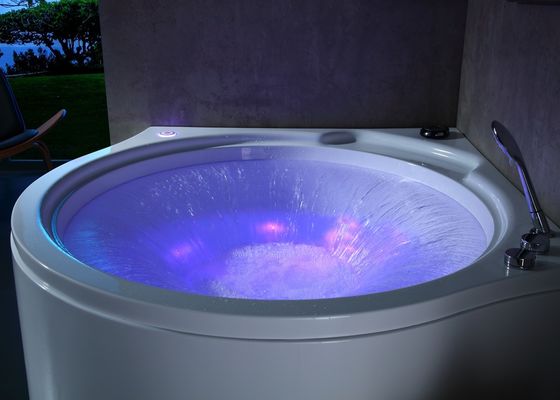 Acryl Whirlpool Hoek Massage Bad Met Cirkel Waterval