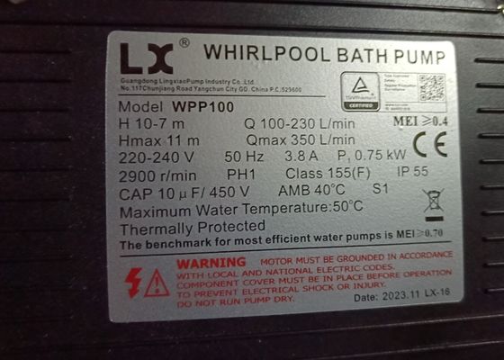 Air Press Switch Rectangle Outdoor Spa met voorruitglas voor single