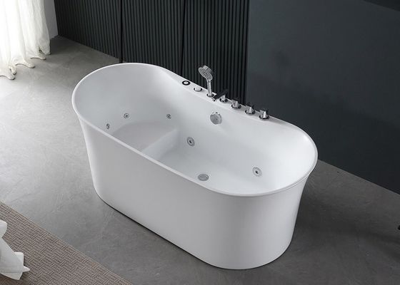 Ovale vrijstaande acryl massagebad Eenpersoons plezier
