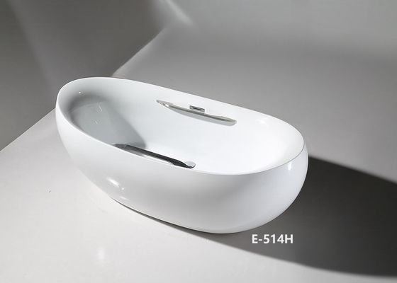 Eivormige Ladodo E-514 staande badkuip met pop-up afvoer