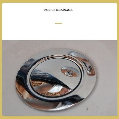 700 mm mini-eiervormige slimme lip bad met pop-up afvoer