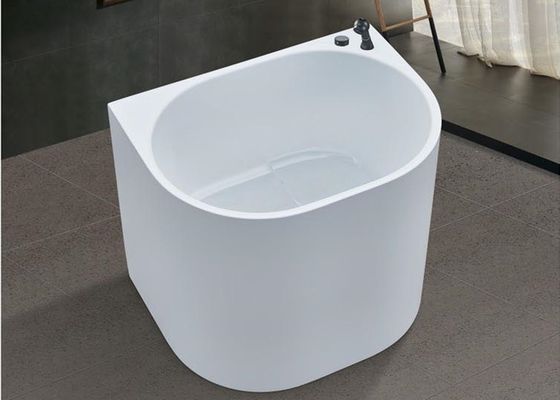 800 mm witte mini badkuip met dunne rand voor een smalle badkamer