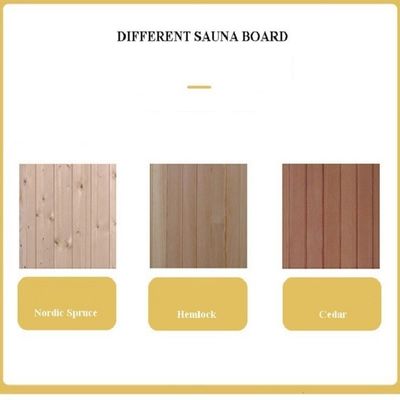 3 personen infrarood Bluetooth muziek sauna kamer ondersteund met een bankje binnen