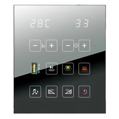 3 personen infrarood Bluetooth muziek sauna kamer ondersteund met een bankje binnen