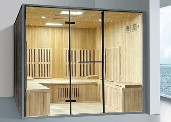 6 Mensen Infrarood Sauna Ruimte Hemlock Hout ondersteund door maatwerk
