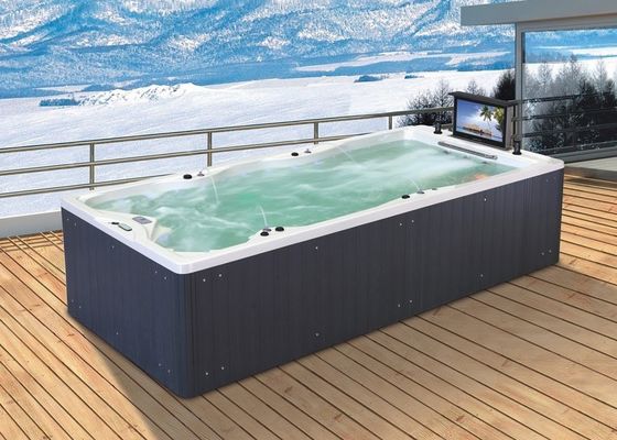 Outdoor Spa geïntegreerd zwembad met kleurrijk onderlicht bedieningspaneel