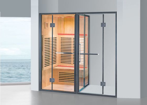 Infrarood sauna met douche deur geaccepteerd op maat
