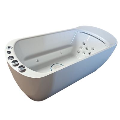 enkel 1700mm solo badkuip L-8401 met LED breed nek waterval