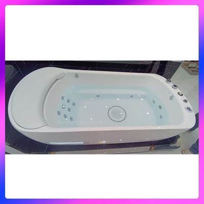 enkel 1700mm solo badkuip L-8401 met LED breed nek waterval